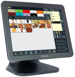 Punto-de-venta Imagen de un monitor con el software de POS
